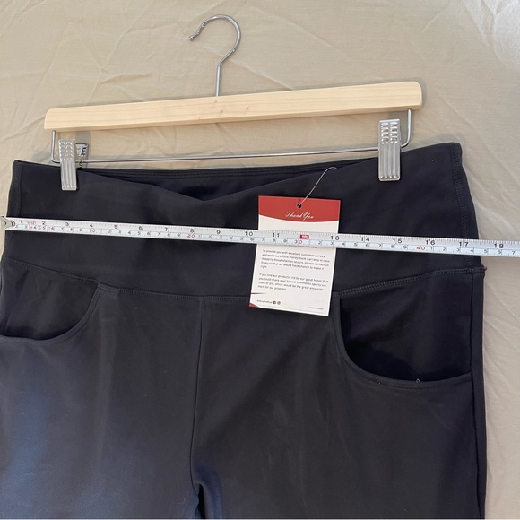 NWT Flared Leggings-for-Women Capri Yoga Pants with Pockets High Waisted/XXXL - Picture 10 of 15